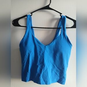 lululemon athletica Bright Blue Crop Top